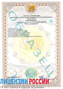 Образец сертификата соответствия (приложение) Буйнакск Сертификат OHSAS 18001